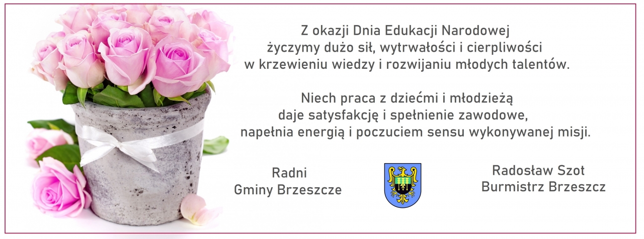 życzenia z Burmistrza Radosława Szota oraz Radnych Gminy Brzeszcze 