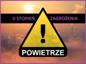 Ostrzeżenie dla powiatu oświęcimskiego - 2 stopień zanieczyszczenia powietrza (25.11.2020)