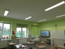 sala lekcyjna - wymienione grzejniki oraz nowe oprawy oświetleniowe