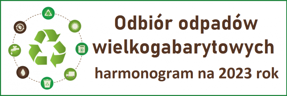 Harmonogram odbioru odpadów wielkogabarytowych 2023