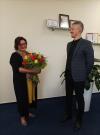 Pożegnanie kończącej kadencję Dyrektor Ośrodka Kultury w Brzeszczach Aleksandry Kącki