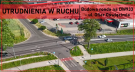Utrudnienia w ruchu -  budowa ronda na ul. Ofiar Oświęcimia DW933