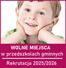 Wolne miejsca w przedszkolach gminnych