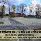 Przetarg - najem lokalu gastronomicznego wraz z terenem pod urządzenie ogródka letniego