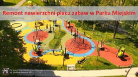 Remont nawierzchni placu zabaw w Parku Miejskim 