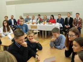 Spotkanie wigilijne Młodzieżowego Parlamentu Gminy Brzeszcze