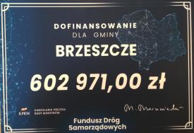 Fundusz Dróg Samorządowych - promesa dla Gminy Brzeszcze